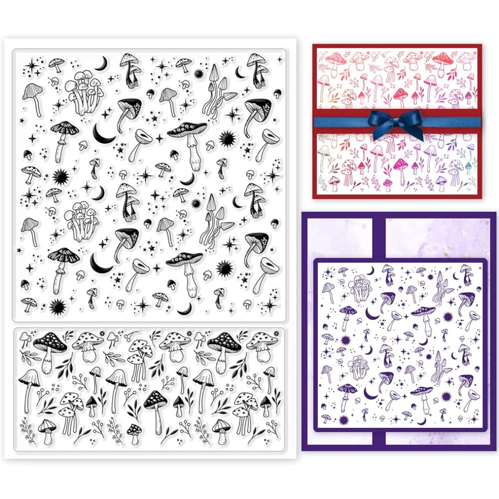 Clear Silicone Stamps For Card Making - Sellos transparentes de fondo de setas,