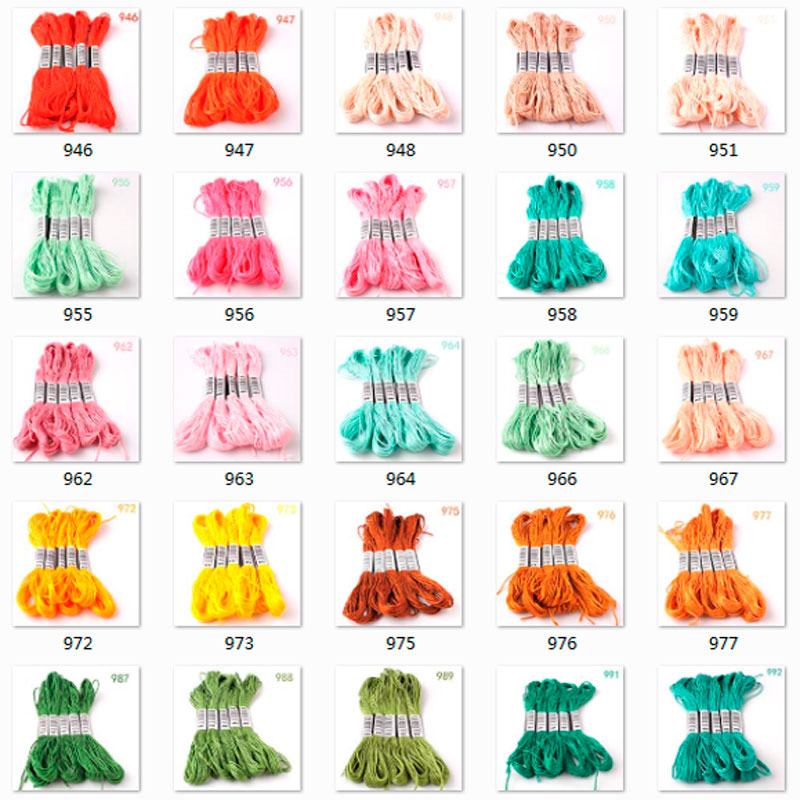 943--3726--10 Piezas de Hilos  - Cotton Embroidery Thread Skeins reseña y precio