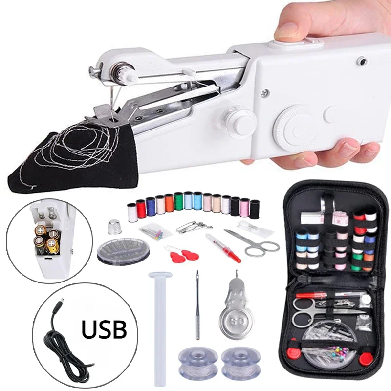 Máquina de coser portátil, máq - Mini Electric Sewing Machine Handheld reseña y precio