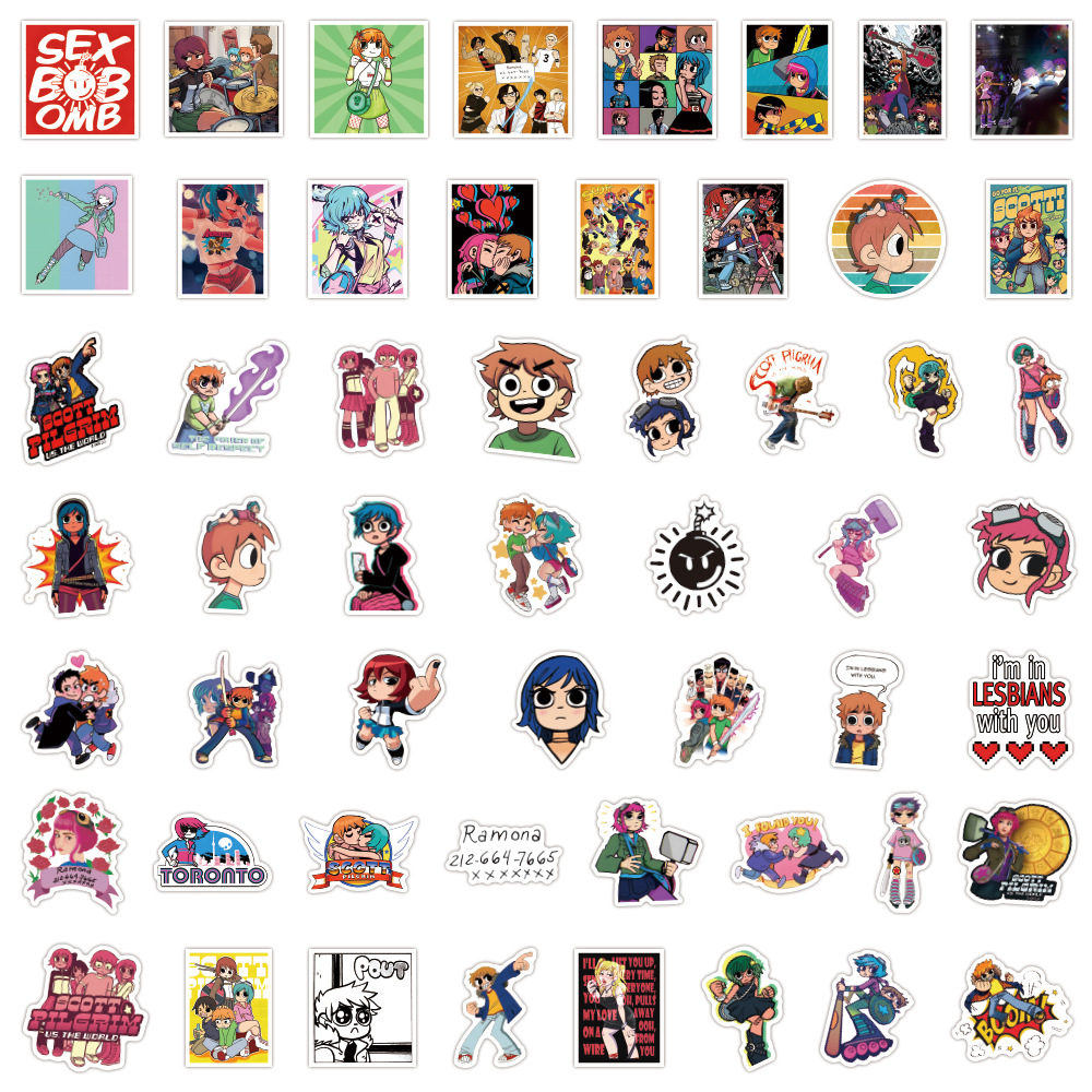 55 pegatinas lindas de Scott P - Scrapbooking reseña y precio