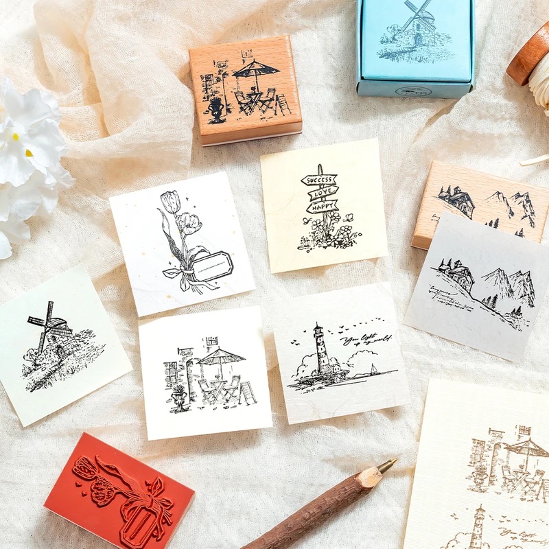 Sellos de goma de madera de es - Scrapbooking reseña y precio