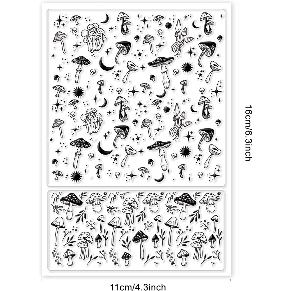 Sellos transparentes de fondo  - Clear Silicone Stamps For Card Making reseña y precio