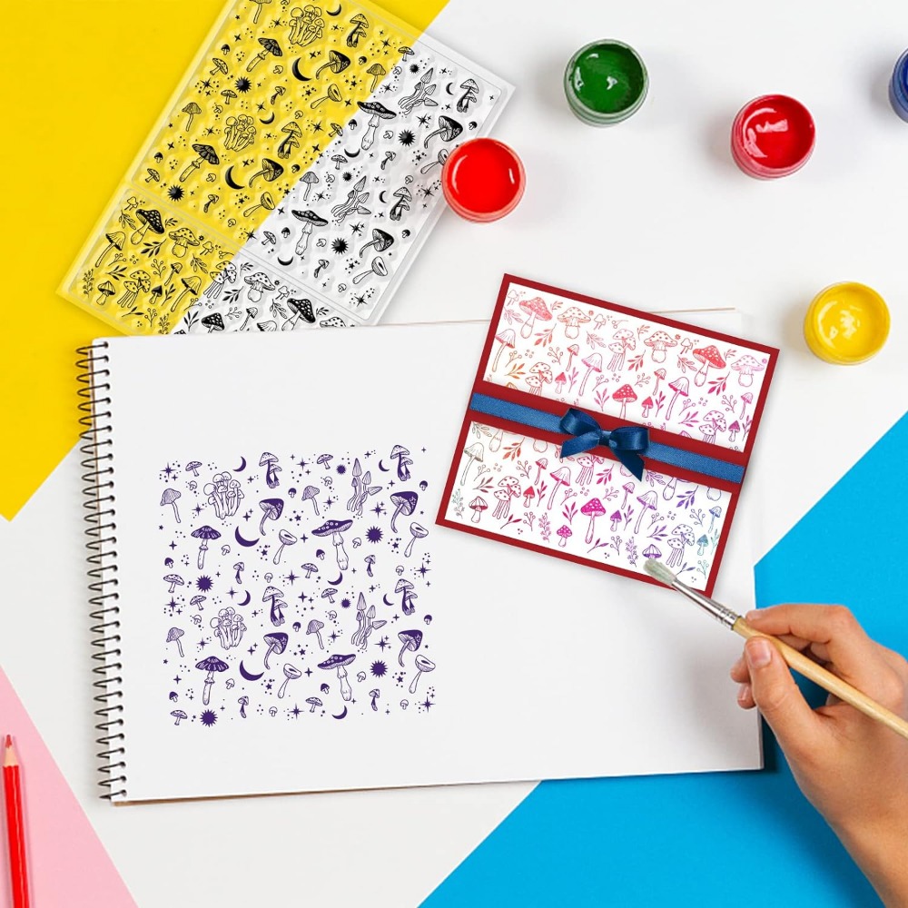Sellos transparentes de fondo  - Clear Silicone Stamps For Card Making reseña y precio