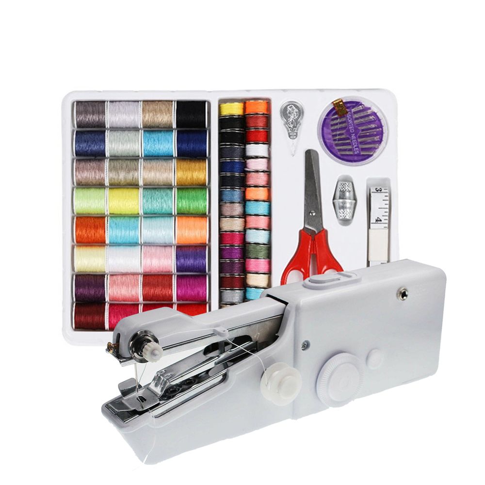 Herramienta de costura con pun - Mini Electric Sewing Machine Handheld reseña y precio