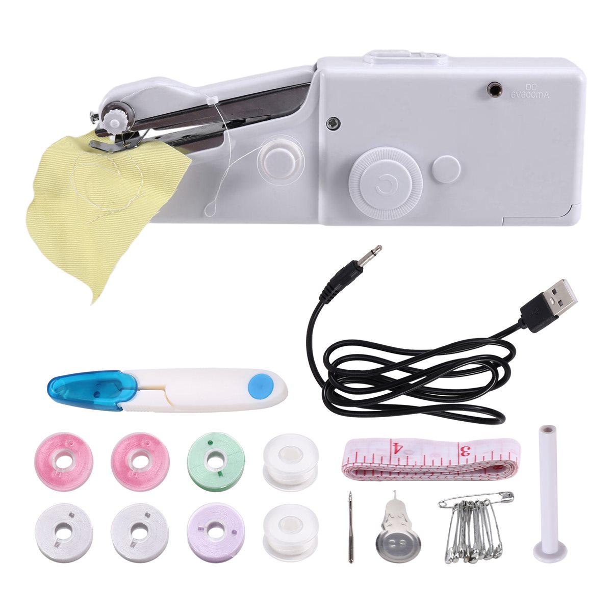 Mini Kit de máquina de coser e - Mini Electric Sewing Machine Handheld reseña y precio