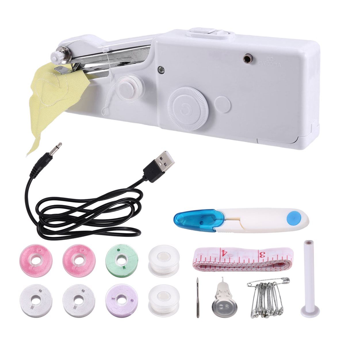 Mini Kit de máquina de coser e - Mini Electric Sewing Machine Handheld reseña y precio