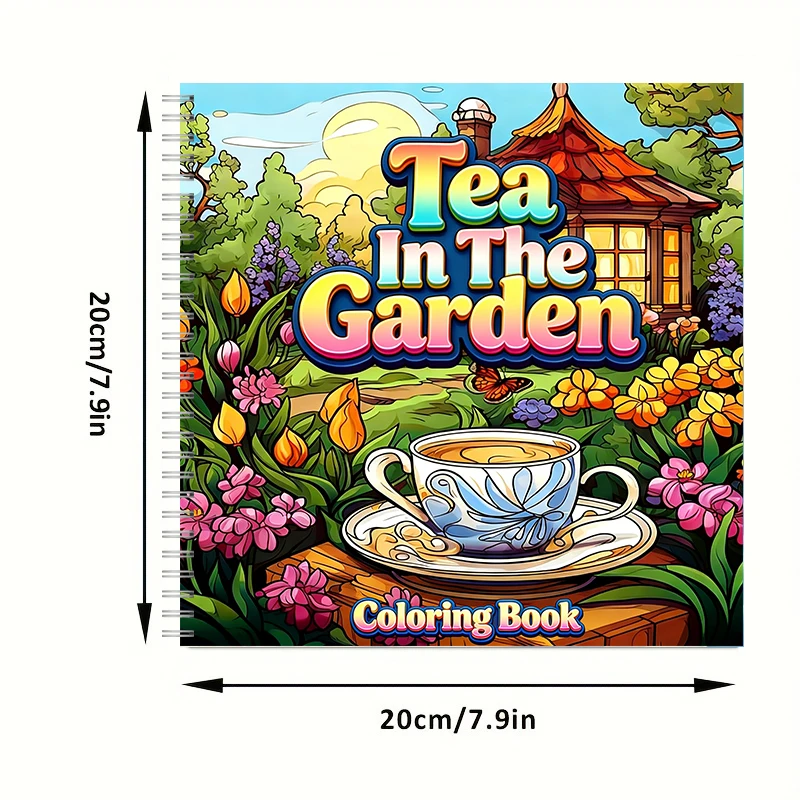 Libro para colorear Tea In The - Painting Supplies reseña y precio